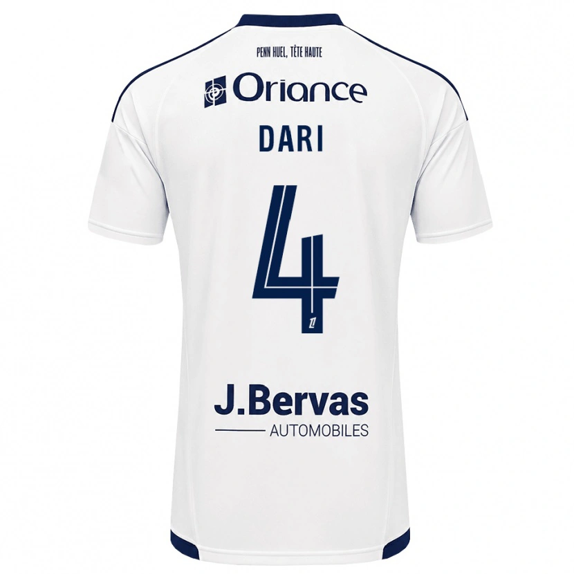 Danxen Damen Achraf Dari #4 Marineweiß Auswärtstrikot Trikot 2026/27 T-Shirt Österreich