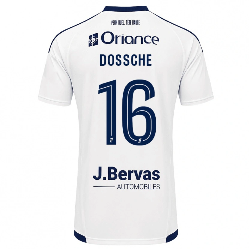 Danxen Damen Marvin Dossche #16 Marineweiß Auswärtstrikot Trikot 2026/27 T-Shirt Österreich