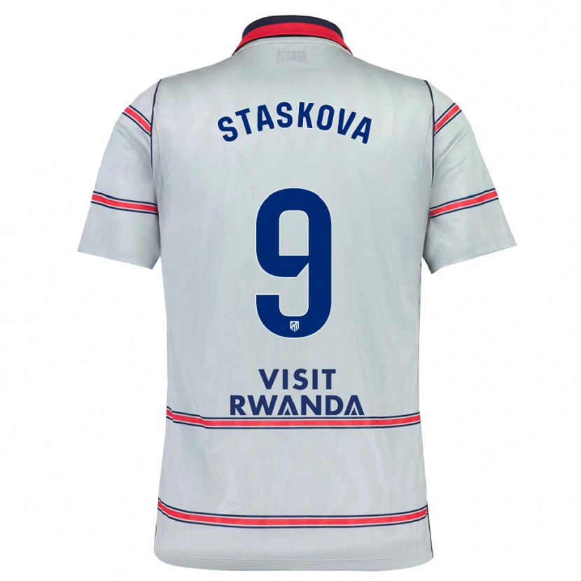Danxen Damen Andrea Staskova #9 Grau Rot Marineblau Ausweichtrikot Trikot 2026/27 T-Shirt Österreich