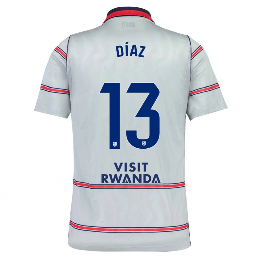 Danxen Damen Diego Díaz #13 Grau Rot Marineblau Ausweichtrikot Trikot 2026/27 T-Shirt Österreich