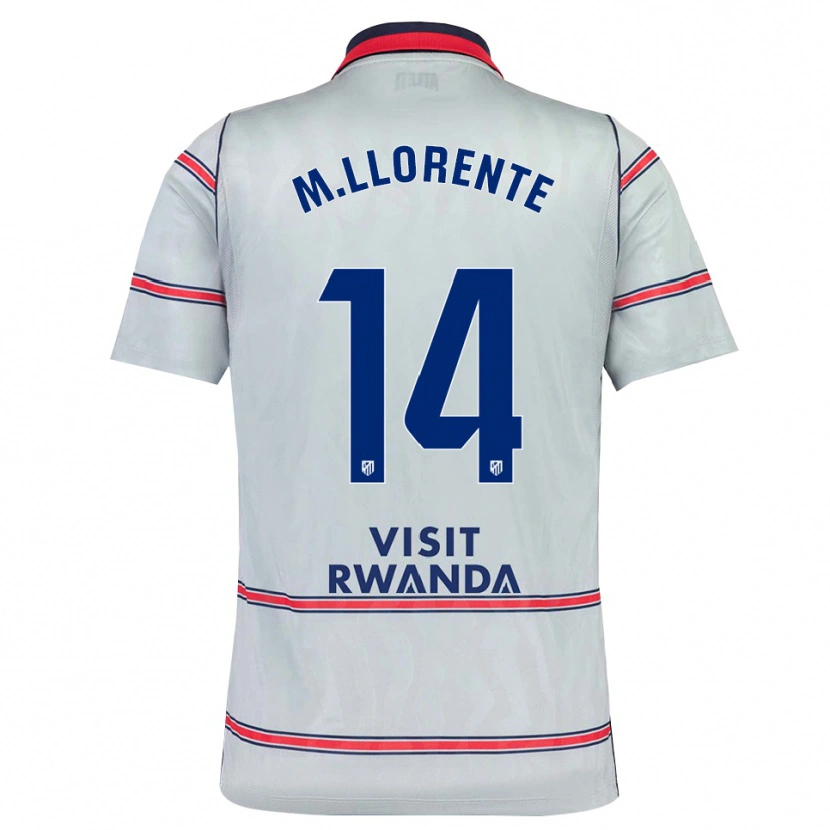 Danxen Damen Marcos Llorente #14 Grau Rot Marineblau Ausweichtrikot Trikot 2026/27 T-Shirt Österreich