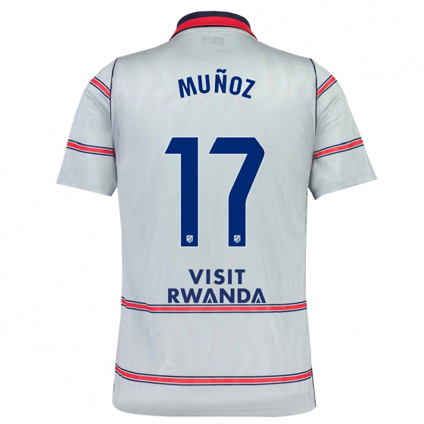 Danxen Damen David Muñoz #17 Grau Rot Marineblau Ausweichtrikot Trikot 2026/27 T-Shirt Österreich
