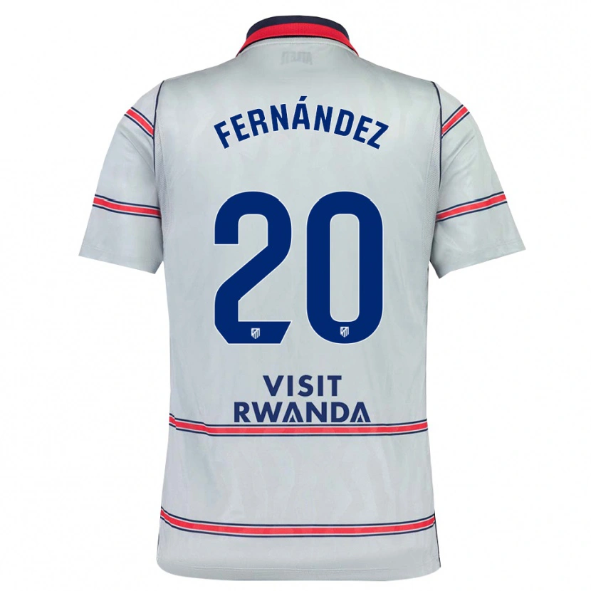 Danxen Damen Mattías Fernández #20 Grau Rot Marineblau Ausweichtrikot Trikot 2026/27 T-Shirt Österreich