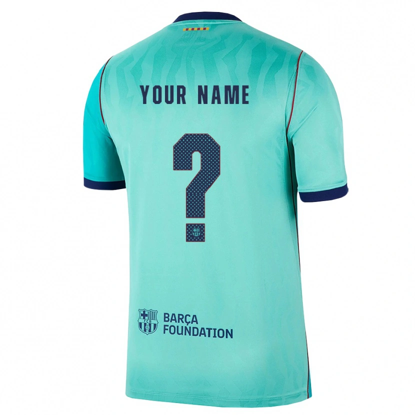 Danxen Damen Ihren Namen #0 Aqua Dunkeltürkis Königsblau Ausweichtrikot Trikot 2026/27 T-Shirt Österreich