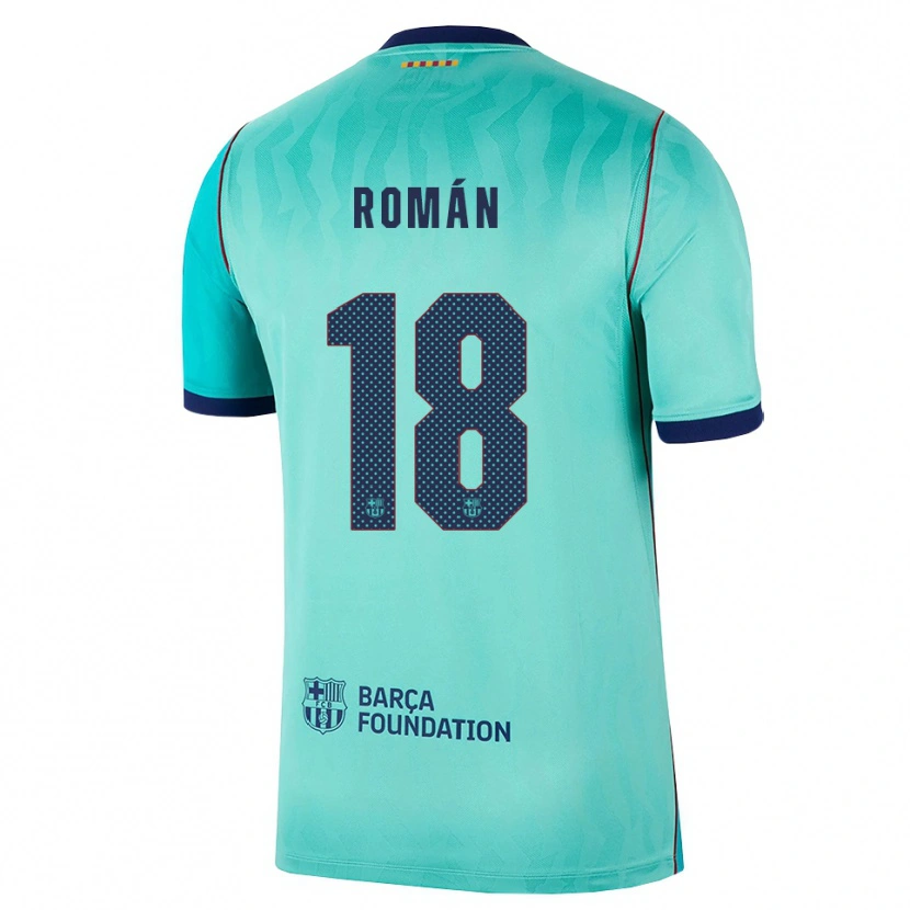 Danxen Damen Pocho Román #18 Aqua Dunkeltürkis Königsblau Ausweichtrikot Trikot 2026/27 T-Shirt Österreich