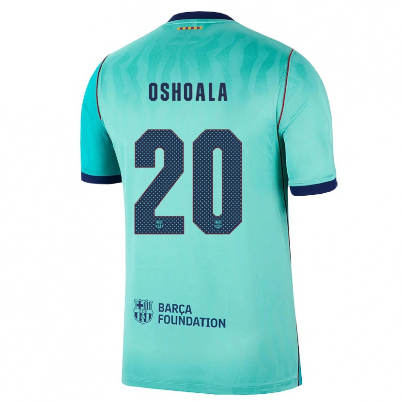 Danxen Damen Asisat Oshoala #20 Aqua Dunkeltürkis Königsblau Ausweichtrikot Trikot 2026/27 T-Shirt Österreich