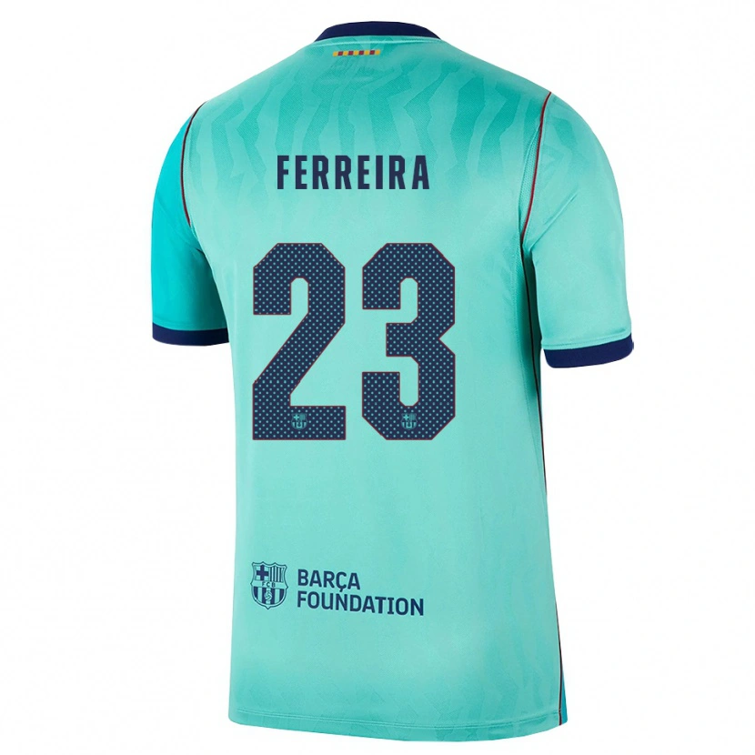 Danxen Damen Geyse Ferreira #23 Aqua Dunkeltürkis Königsblau Ausweichtrikot Trikot 2026/27 T-Shirt Österreich