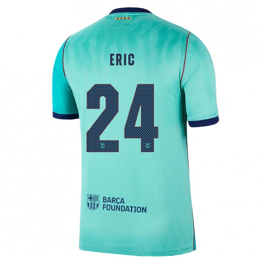 Danxen Damen Eric García #24 Aqua Dunkeltürkis Königsblau Ausweichtrikot Trikot 2026/27 T-Shirt Österreich