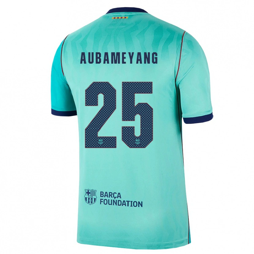 Danxen Damen Pierre Emerick Aubameyang #25 Aqua Dunkeltürkis Königsblau Ausweichtrikot Trikot 2026/27 T-Shirt Österreich