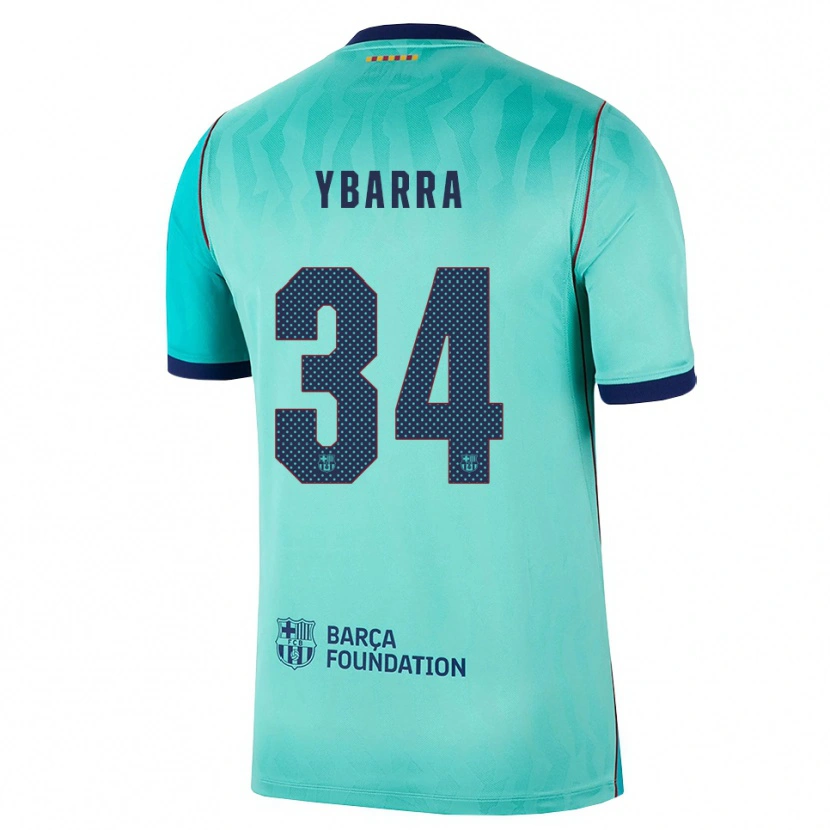 Danxen Damen Juan Ybarra #34 Aqua Dunkeltürkis Königsblau Ausweichtrikot Trikot 2026/27 T-Shirt Österreich