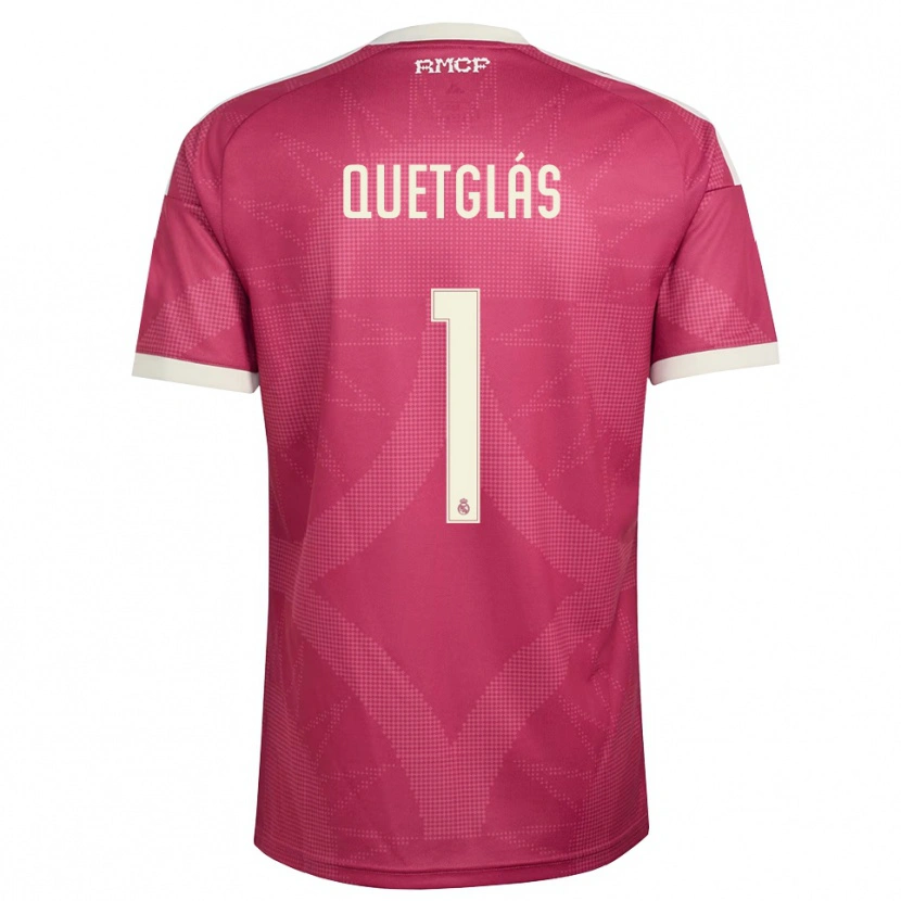 Danxen Damen Ferran Quetglás #1 Blassviolett Rot Weiß Ausweichtrikot Trikot 2026/27 T-Shirt Österreich