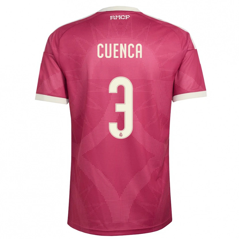 Danxen Damen David Cuenca #3 Blassviolett Rot Weiß Ausweichtrikot Trikot 2026/27 T-Shirt Österreich