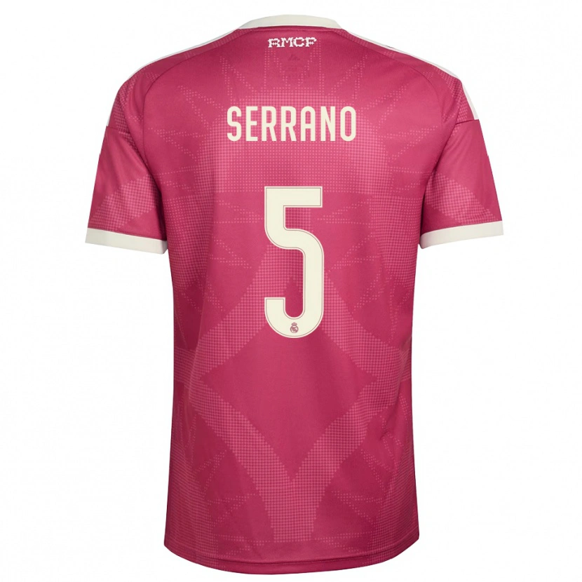 Danxen Damen Manu Serrano #5 Blassviolett Rot Weiß Ausweichtrikot Trikot 2026/27 T-Shirt Österreich