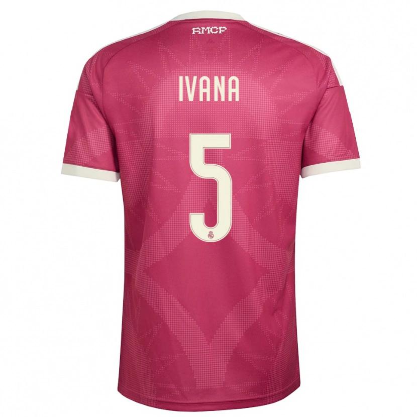 Danxen Damen Ivana Andres #5 Blassviolett Rot Weiß Ausweichtrikot Trikot 2026/27 T-Shirt Österreich