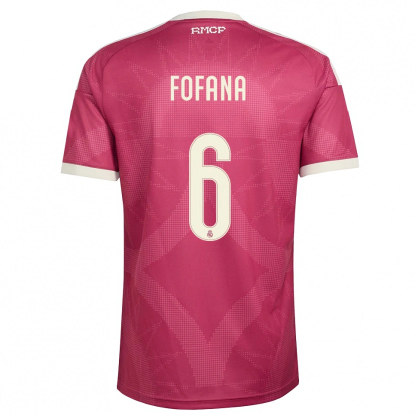 Danxen Damen Cherif Fofana #6 Blassviolett Rot Weiß Ausweichtrikot Trikot 2026/27 T-Shirt Österreich