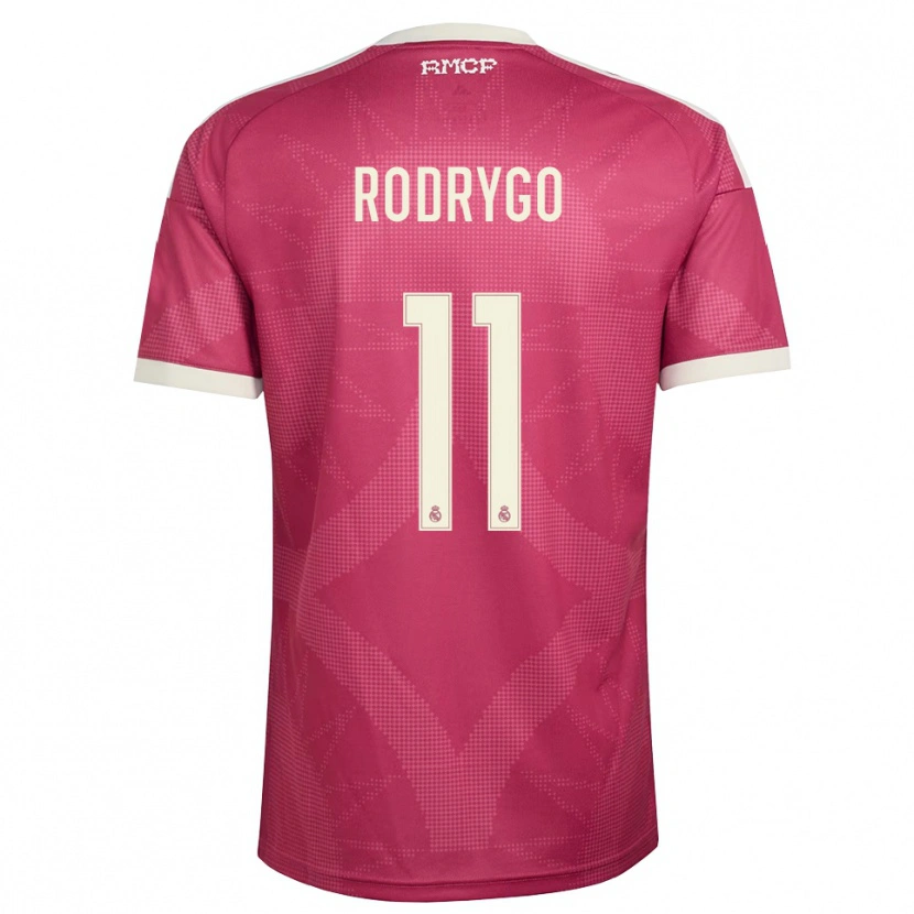 Danxen Damen Rodrygo Silva De Goes #11 Blassviolett Rot Weiß Ausweichtrikot Trikot 2026/27 T-Shirt Österreich