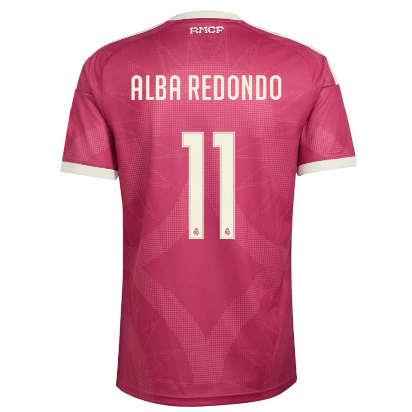 Danxen Damen Alba Redondo #11 Blassviolett Rot Weiß Ausweichtrikot Trikot 2026/27 T-Shirt Österreich