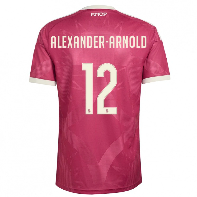 Danxen Damen Trent Alexander-Arnold #12 Blassviolett Rot Weiß Ausweichtrikot Trikot 2026/27 T-Shirt Österreich