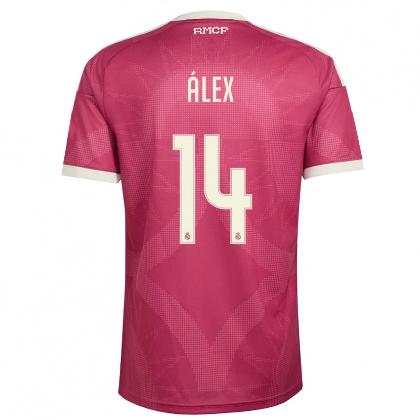 Danxen Damen Álex Pérez #14 Blassviolett Rot Weiß Ausweichtrikot Trikot 2026/27 T-Shirt Österreich