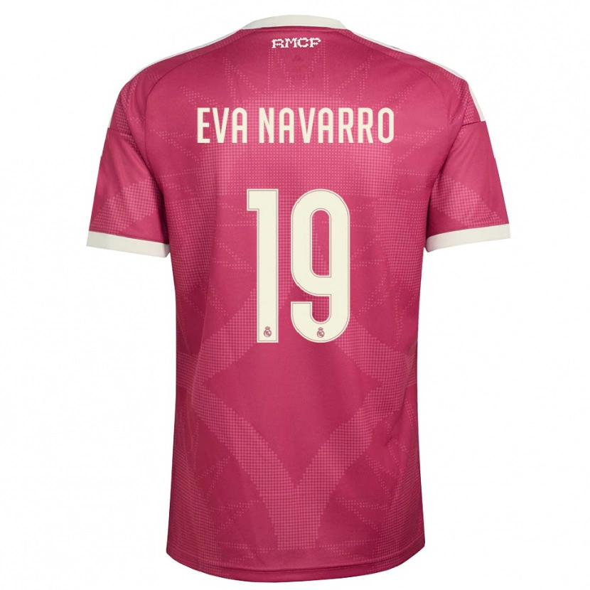 Danxen Damen Eva Navarro #19 Blassviolett Rot Weiß Ausweichtrikot Trikot 2026/27 T-Shirt Österreich