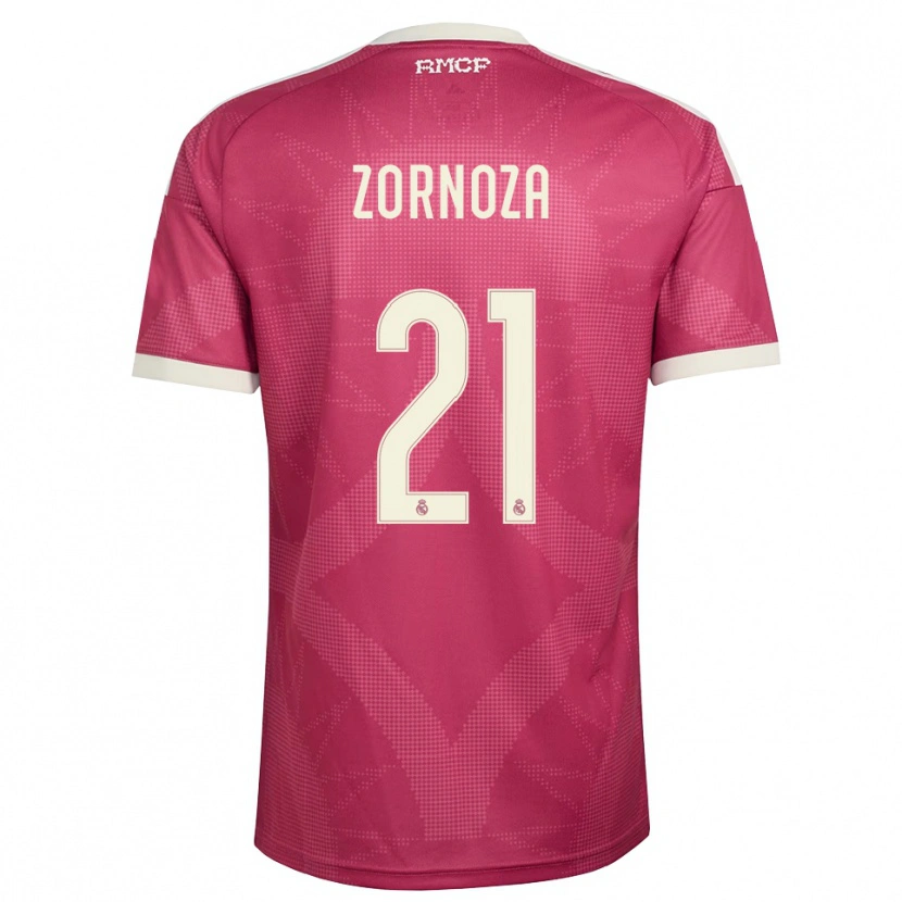 Danxen Damen Claudia Zornoza #21 Blassviolett Rot Weiß Ausweichtrikot Trikot 2026/27 T-Shirt Österreich