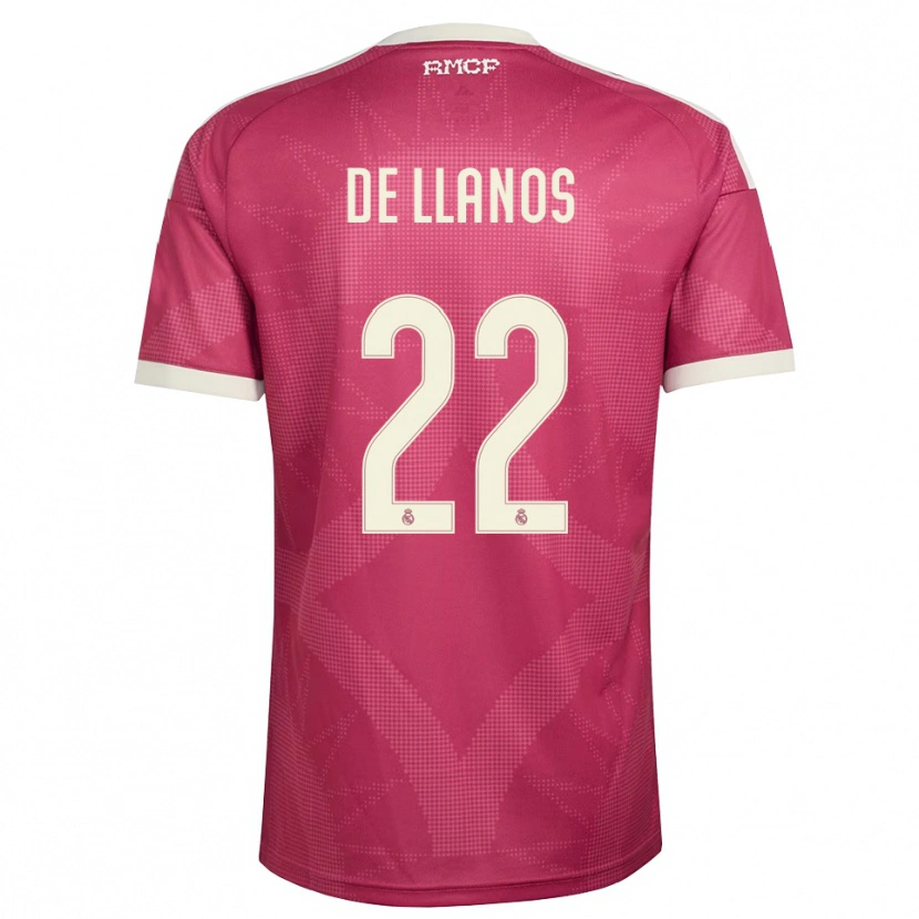 Danxen Damen Hugo De Llanos #22 Blassviolett Rot Weiß Ausweichtrikot Trikot 2026/27 T-Shirt Österreich