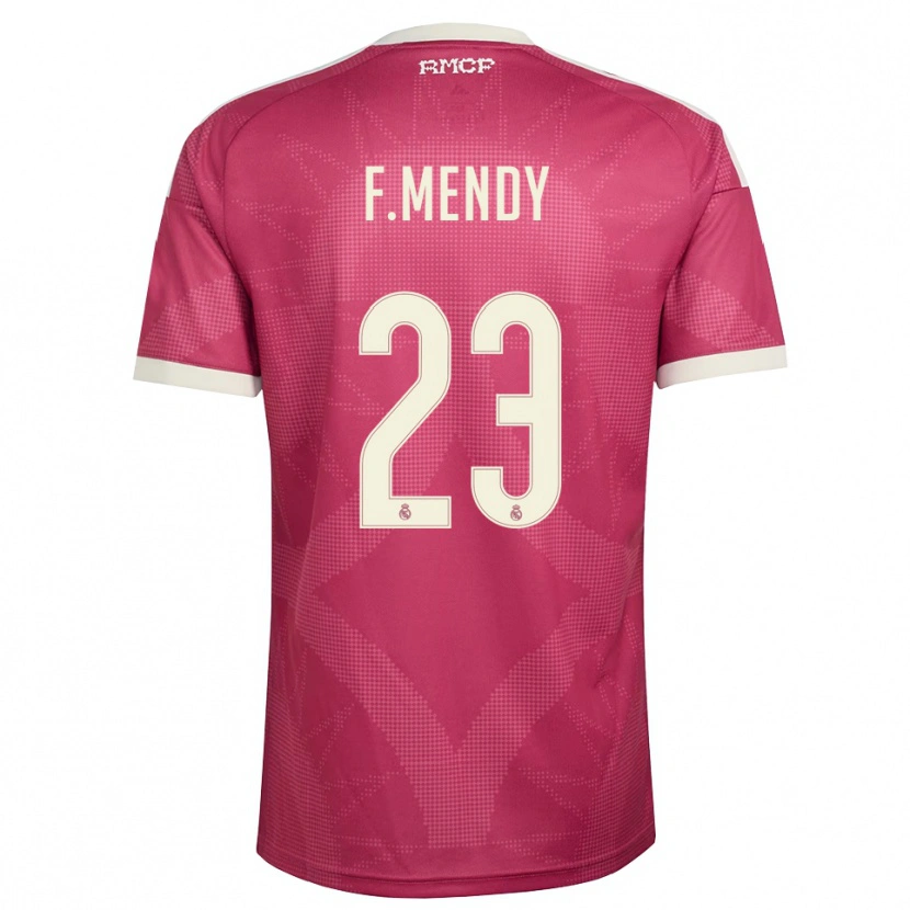 Danxen Damen Ferland Mendy #23 Blassviolett Rot Weiß Ausweichtrikot Trikot 2026/27 T-Shirt Österreich