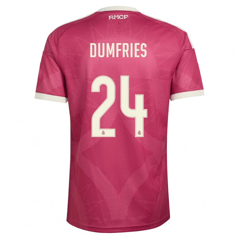 Danxen Damen Denzel Dumfries #24 Blassviolett Rot Weiß Ausweichtrikot Trikot 2026/27 T-Shirt Österreich