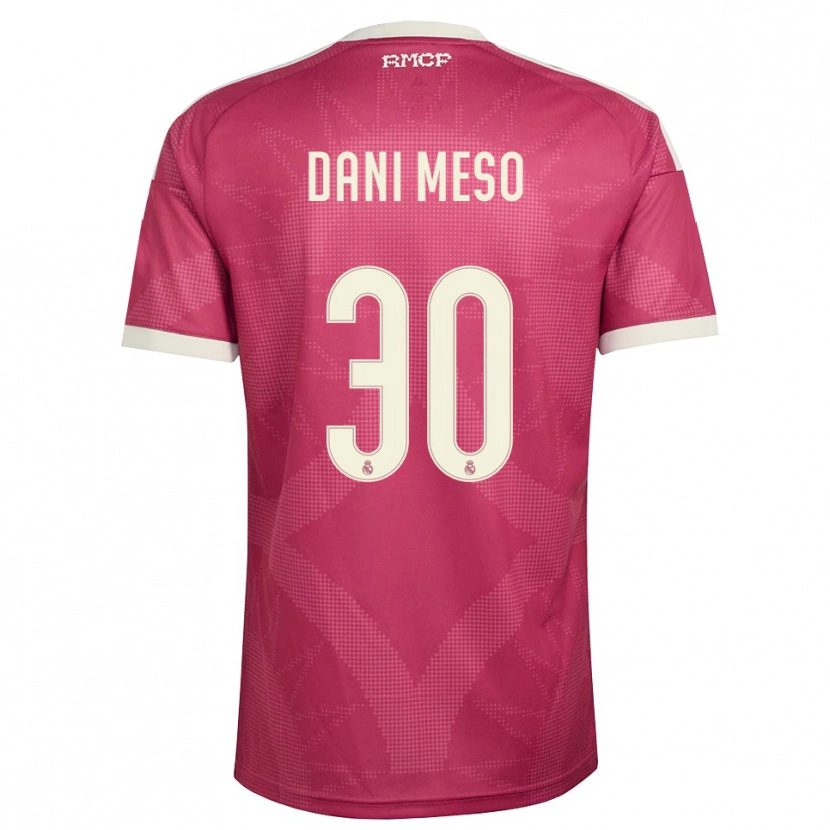 Danxen Damen Daniel Mesonero #30 Blassviolett Rot Weiß Ausweichtrikot Trikot 2026/27 T-Shirt Österreich