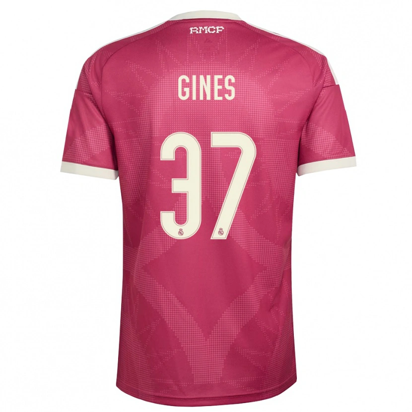 Danxen Damen Álvaro Ginés #37 Blassviolett Rot Weiß Ausweichtrikot Trikot 2026/27 T-Shirt Österreich