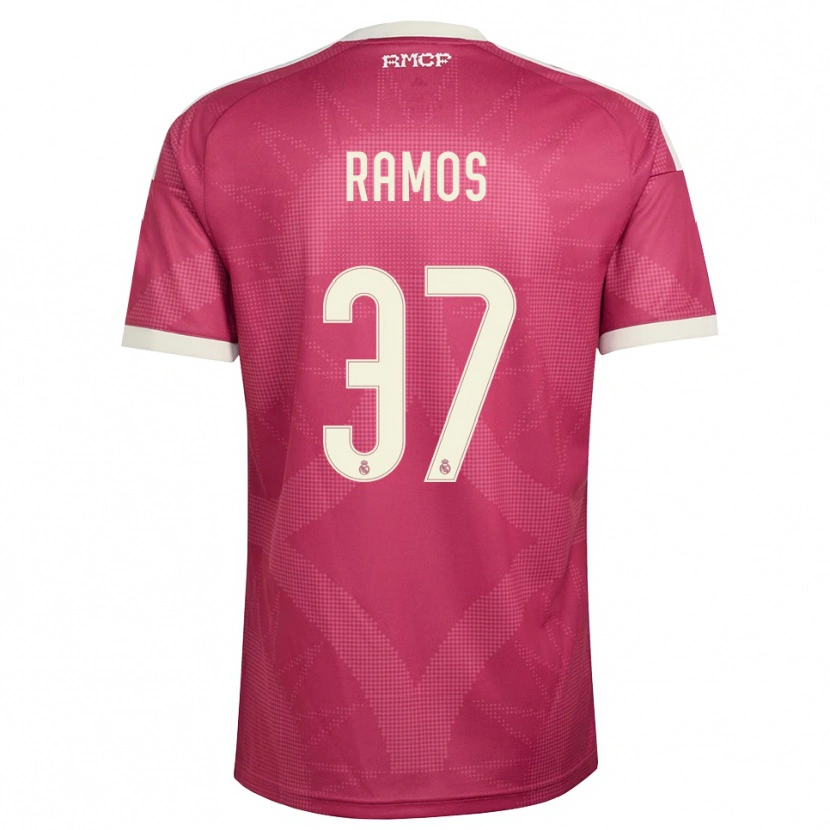Danxen Damen Yeremaiah Ramos #37 Blassviolett Rot Weiß Ausweichtrikot Trikot 2026/27 T-Shirt Österreich