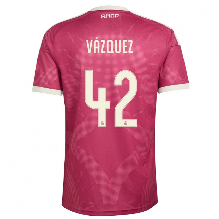 Danxen Damen Erik Vázquez #42 Blassviolett Rot Weiß Ausweichtrikot Trikot 2026/27 T-Shirt Österreich