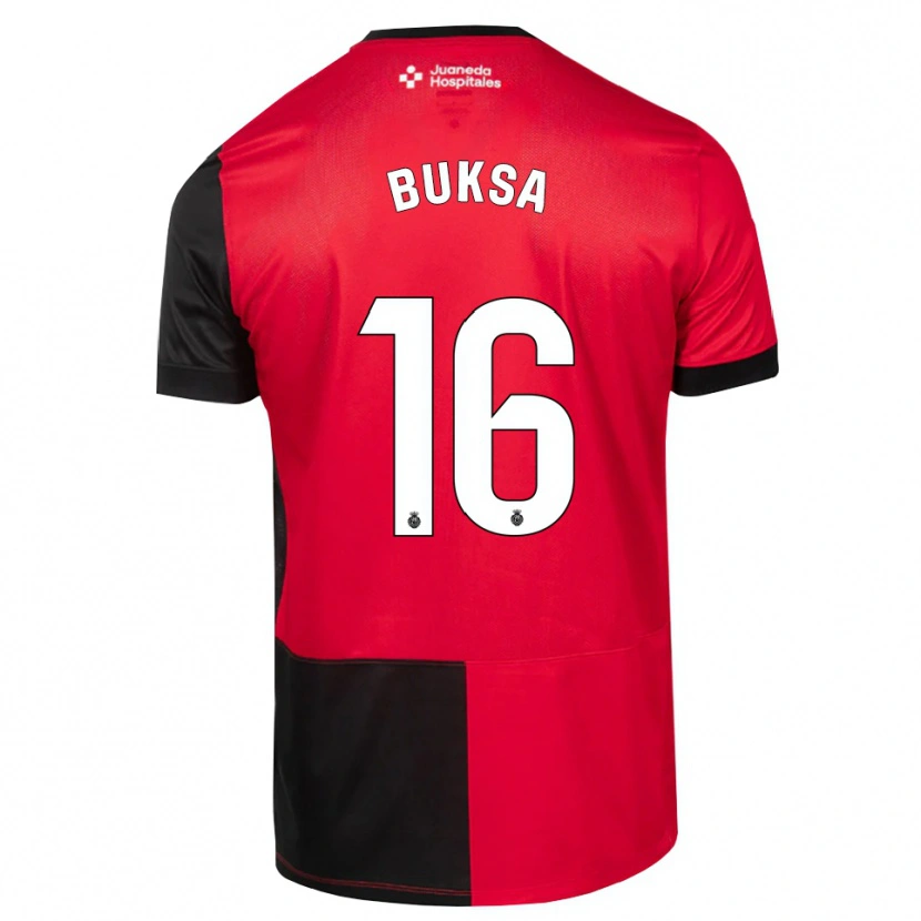 Danxen Damen Adam Buksa #16 Schwarz Rot Weiß Heimtrikot Trikot 2026/27 T-Shirt Österreich