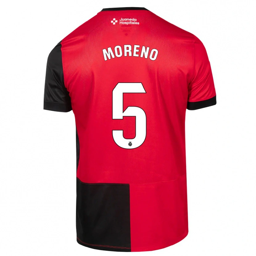 Danxen Damen Alberto Moreno #5 Schwarz Rot Weiß Heimtrikot Trikot 2026/27 T-Shirt Österreich