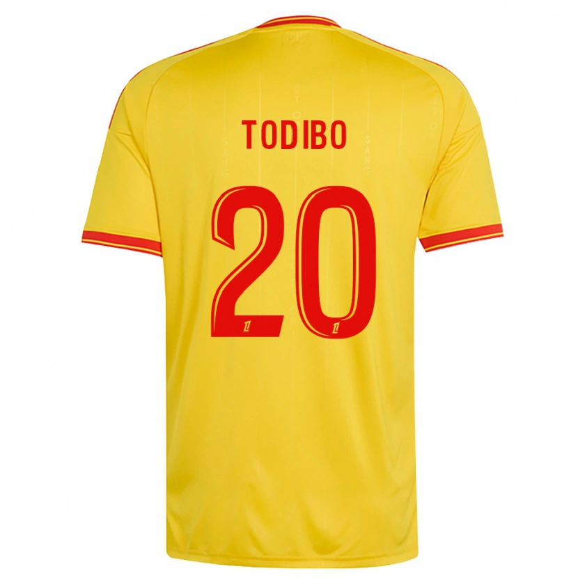 Danxen Kinder Jean-Clair Todibo #20 Gold Orange Rot Heimtrikot Trikot 2026/27 T-Shirt Österreich