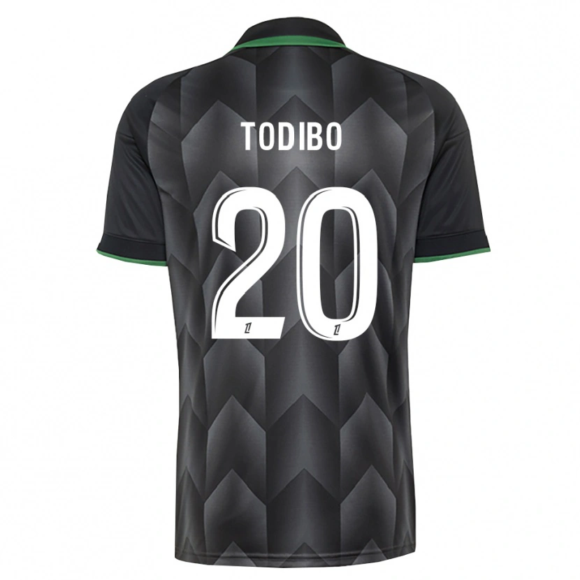 Danxen Kinder Jean-Clair Todibo #20 Schwarzgrün Auswärtstrikot Trikot 2026/27 T-Shirt Österreich