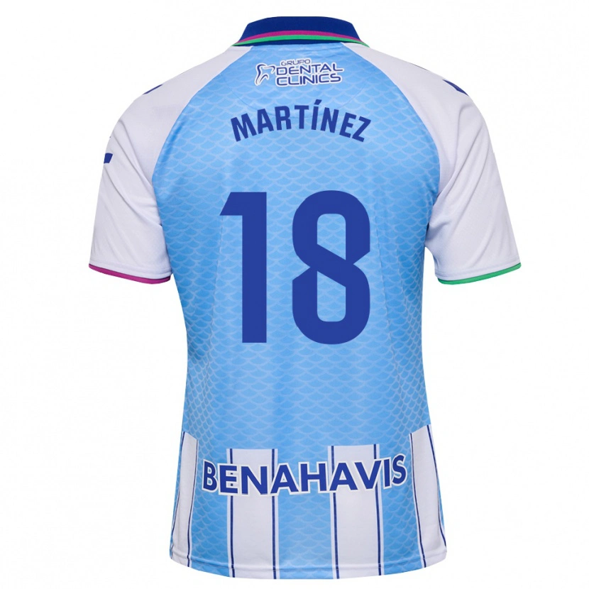 Danxen Kinder Pablo Martínez #18 Tief Himmelblau Weiß Heimtrikot Trikot 2026/27 T-Shirt Österreich