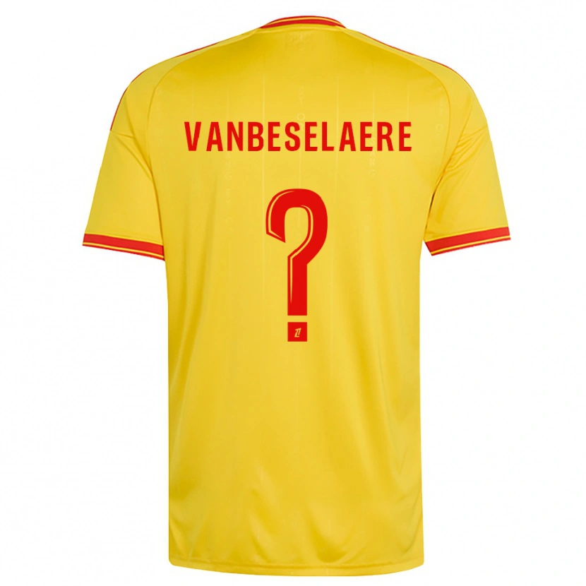 Danxen Kinder Emmanuel Vanbeselaere #0 Gold Orange Rot Heimtrikot Trikot 2026/27 T-Shirt Österreich