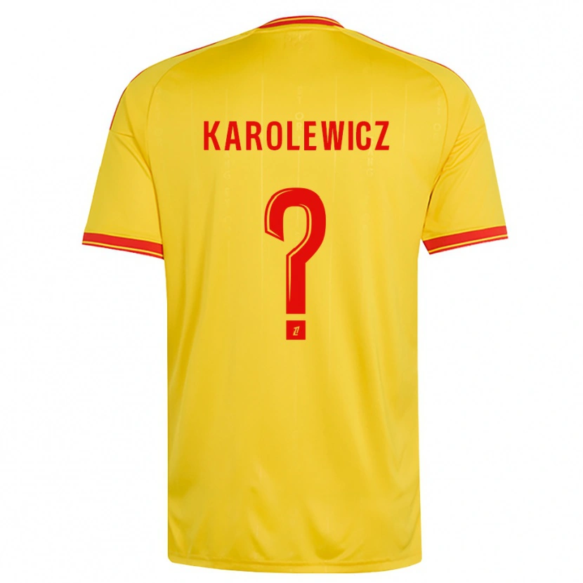 Danxen Kinder Roman Karolewicz #0 Gold Orange Rot Heimtrikot Trikot 2026/27 T-Shirt Österreich