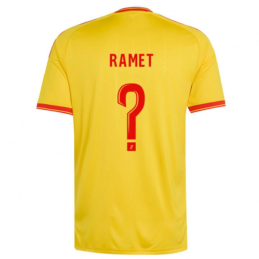 Danxen Kinder Simon Ramet #0 Gold Orange Rot Heimtrikot Trikot 2026/27 T-Shirt Österreich