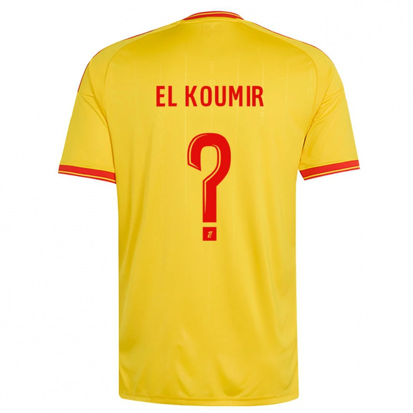Danxen Kinder Kaïna El Koumir #0 Gold Orange Rot Heimtrikot Trikot 2026/27 T-Shirt Österreich