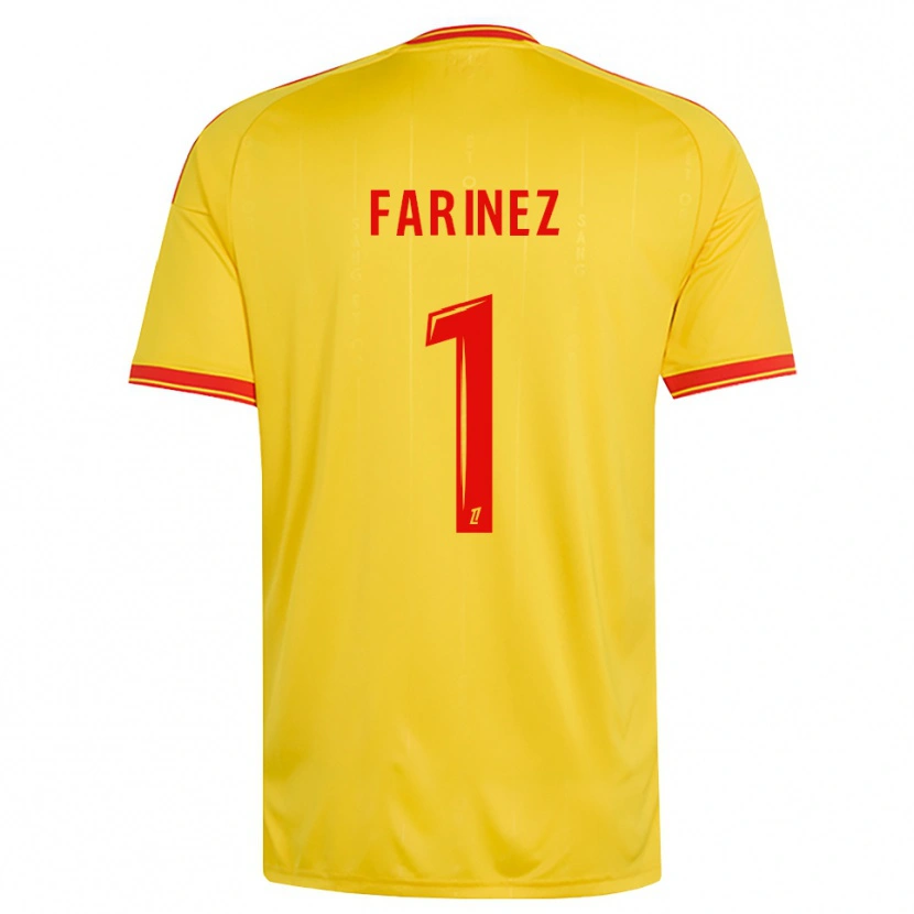 Danxen Kinder Wuilker Fariñez #1 Gold Orange Rot Heimtrikot Trikot 2026/27 T-Shirt Österreich