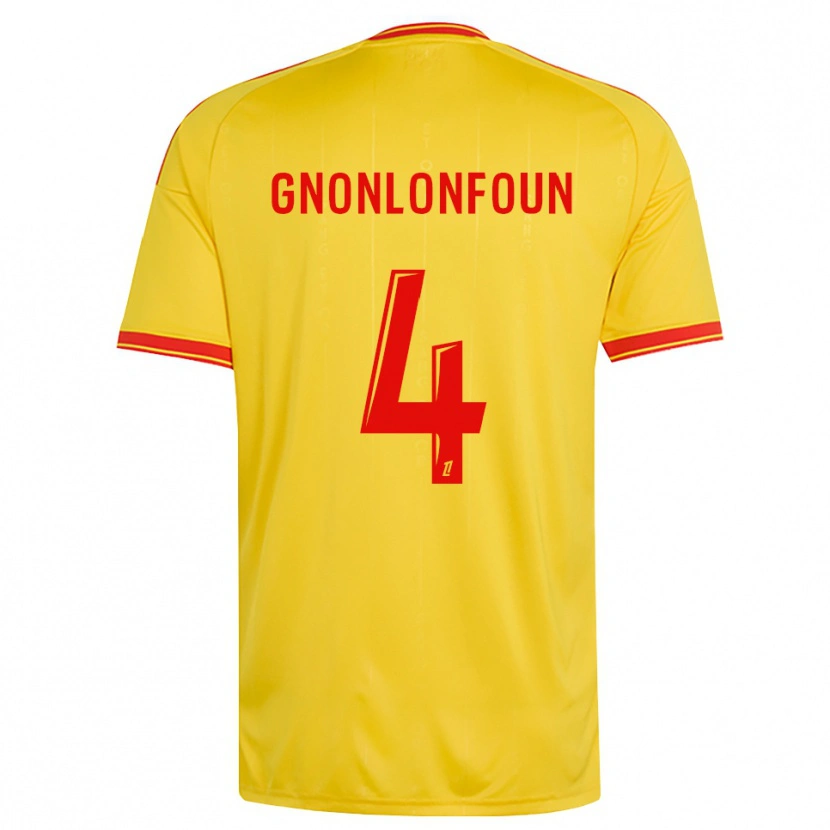 Danxen Kinder Madi Gnonlonfoun #4 Gold Orange Rot Heimtrikot Trikot 2026/27 T-Shirt Österreich