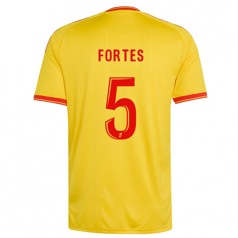 Danxen Kinder Steven Fortes #5 Gold Orange Rot Heimtrikot Trikot 2026/27 T-Shirt Österreich