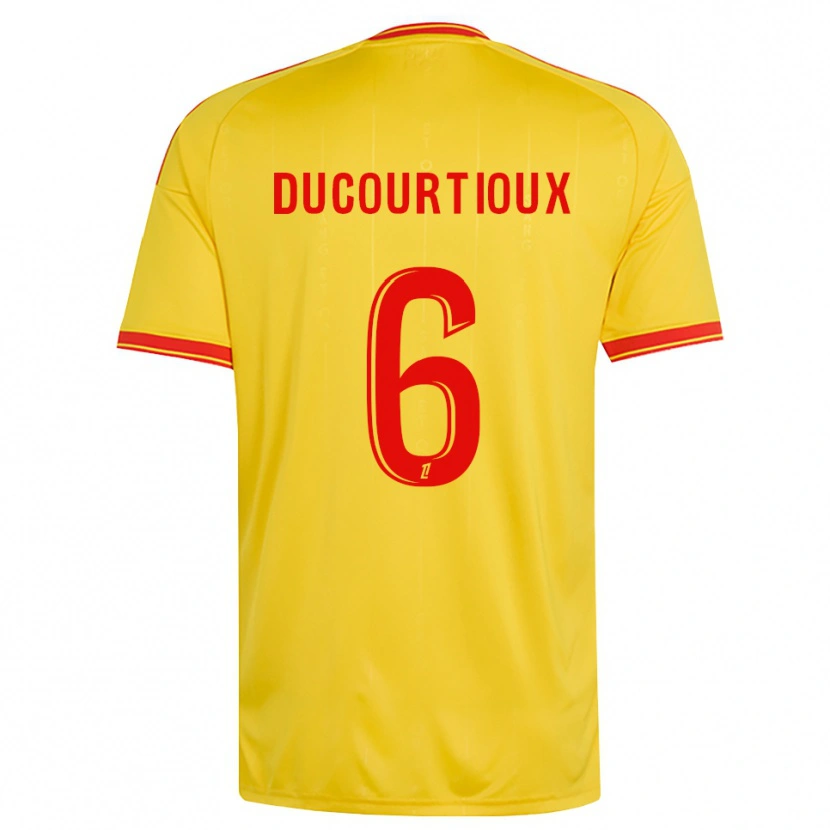 Danxen Kinder Ilan Ducourtioux #6 Gold Orange Rot Heimtrikot Trikot 2026/27 T-Shirt Österreich