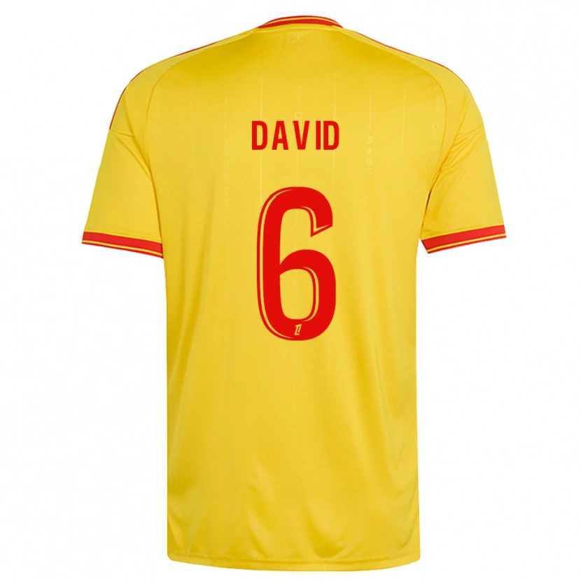 Danxen Kinder Tess David #6 Gold Orange Rot Heimtrikot Trikot 2026/27 T-Shirt Österreich