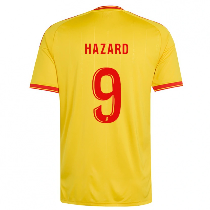 Danxen Kinder Thorgan Hazard #9 Gold Orange Rot Heimtrikot Trikot 2026/27 T-Shirt Österreich