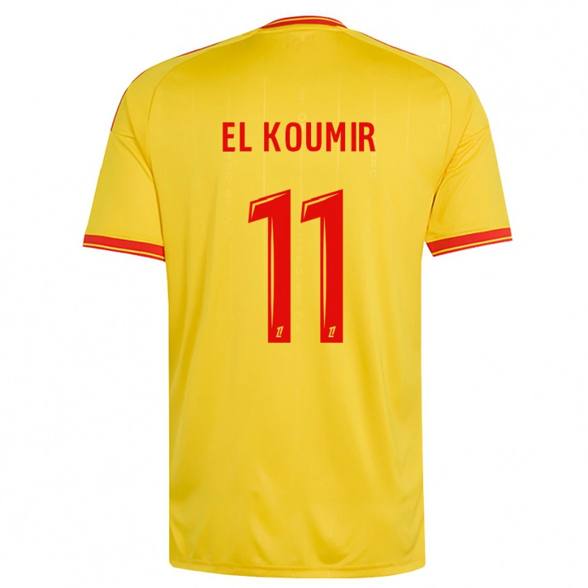 Danxen Kinder Kaîna El Koumir #11 Gold Orange Rot Heimtrikot Trikot 2026/27 T-Shirt Österreich