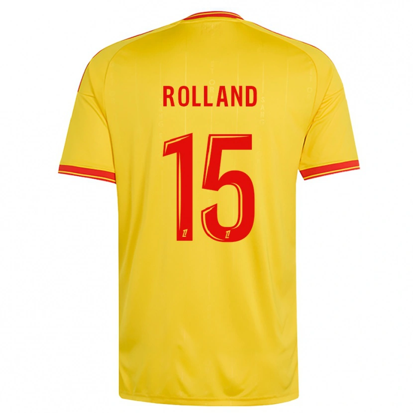 Danxen Kinder Paul Rolland #15 Gold Orange Rot Heimtrikot Trikot 2026/27 T-Shirt Österreich