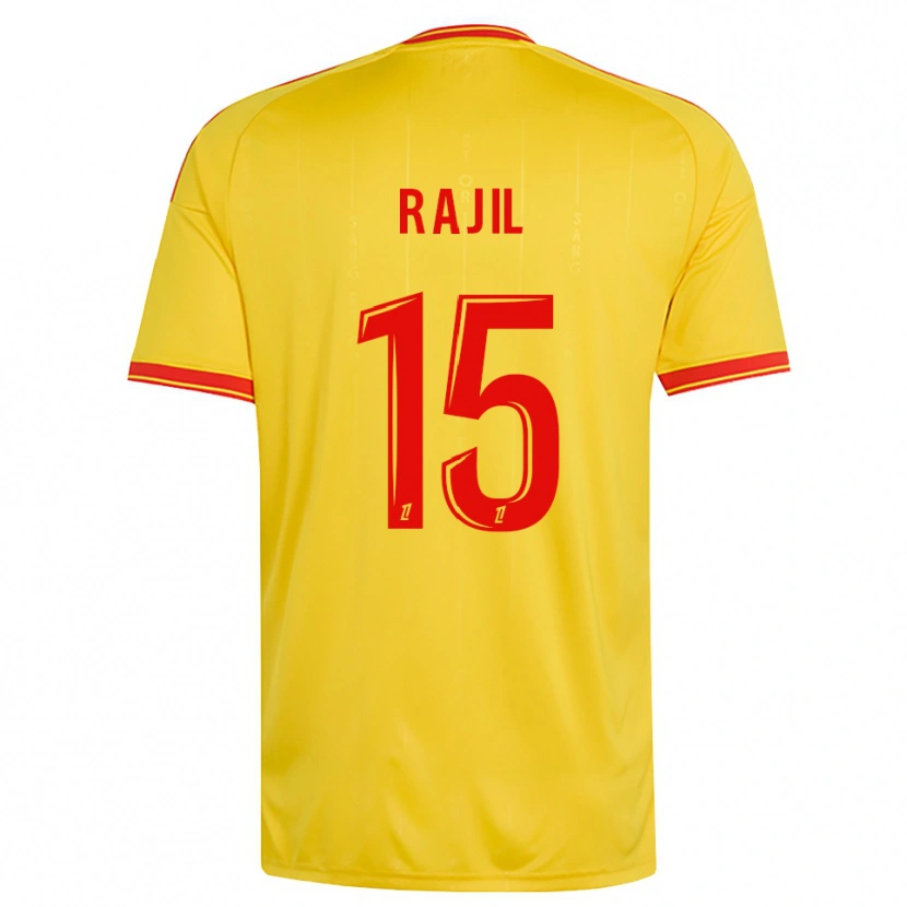 Danxen Kinder Jibril Rajil #15 Gold Orange Rot Heimtrikot Trikot 2026/27 T-Shirt Österreich